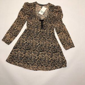 Zara animal print dress
